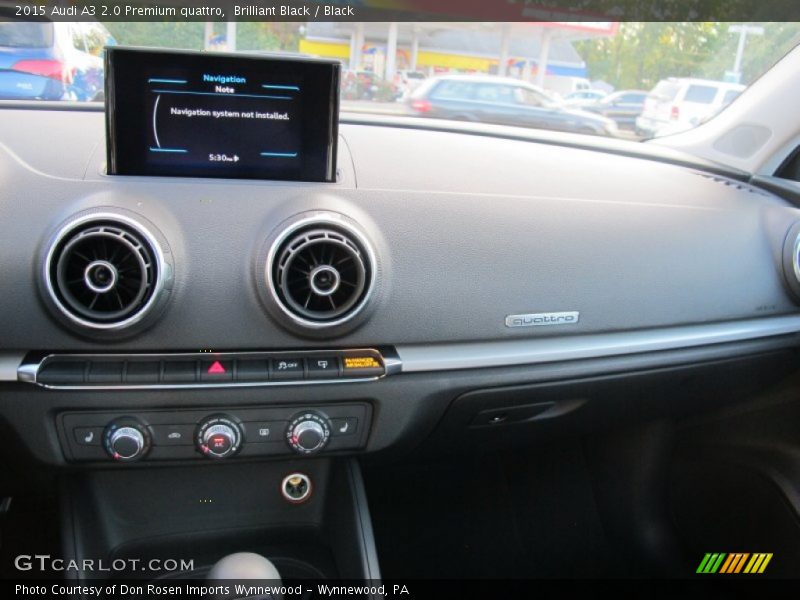 Brilliant Black / Black 2015 Audi A3 2.0 Premium quattro