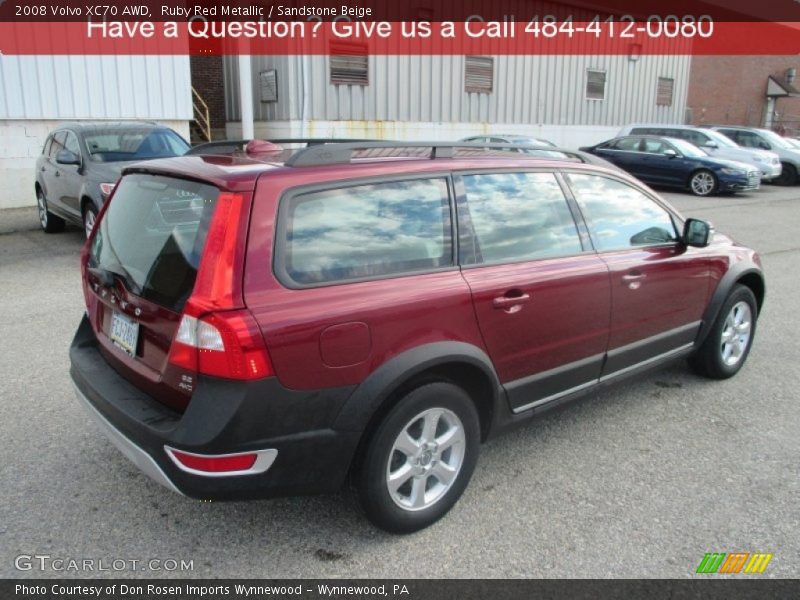 Ruby Red Metallic / Sandstone Beige 2008 Volvo XC70 AWD