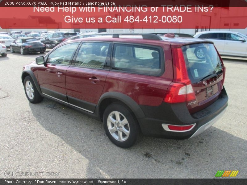 Ruby Red Metallic / Sandstone Beige 2008 Volvo XC70 AWD