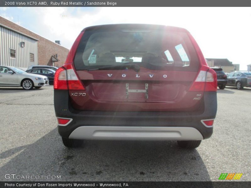 Ruby Red Metallic / Sandstone Beige 2008 Volvo XC70 AWD
