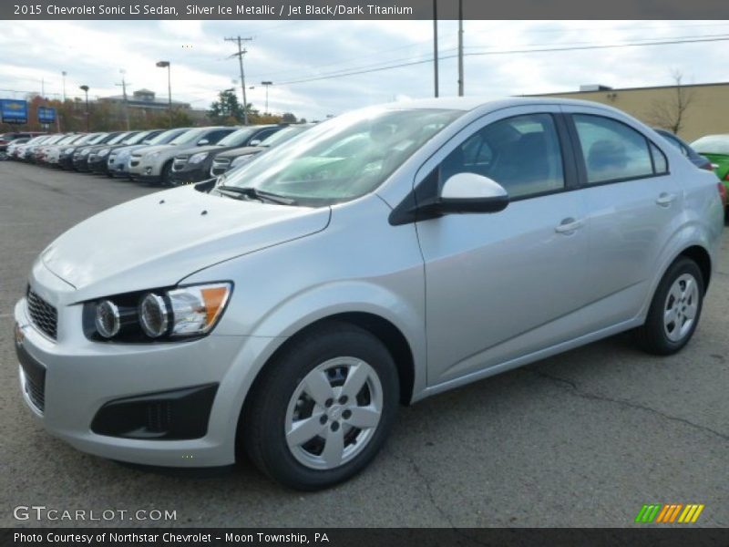 Silver Ice Metallic / Jet Black/Dark Titanium 2015 Chevrolet Sonic LS Sedan