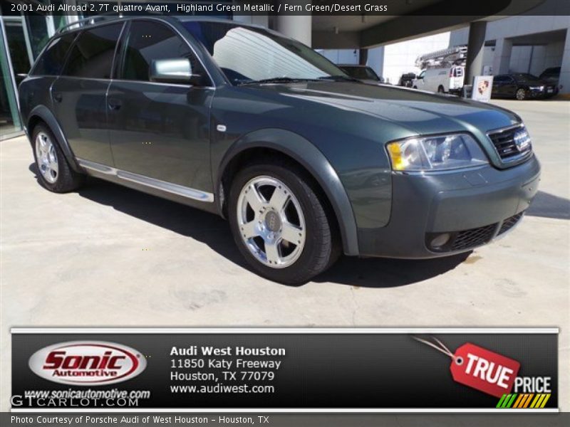Highland Green Metallic / Fern Green/Desert Grass 2001 Audi Allroad 2.7T quattro Avant