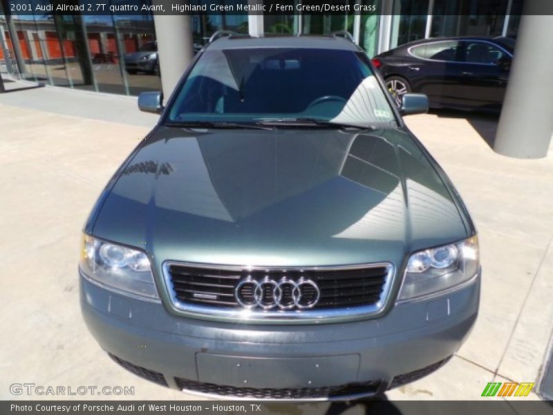 Highland Green Metallic / Fern Green/Desert Grass 2001 Audi Allroad 2.7T quattro Avant