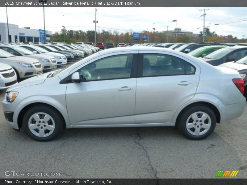 Silver Ice Metallic / Jet Black/Dark Titanium 2015 Chevrolet Sonic LS Sedan