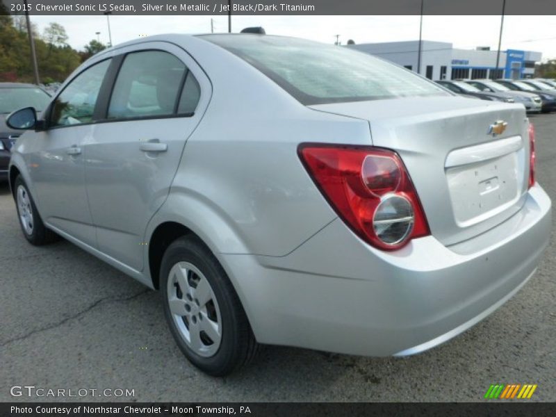 Silver Ice Metallic / Jet Black/Dark Titanium 2015 Chevrolet Sonic LS Sedan