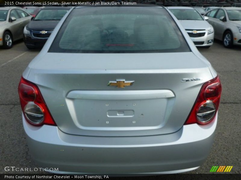 Silver Ice Metallic / Jet Black/Dark Titanium 2015 Chevrolet Sonic LS Sedan