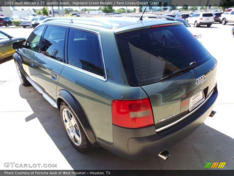 Highland Green Metallic / Fern Green/Desert Grass 2001 Audi Allroad 2.7T quattro Avant
