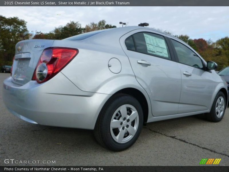 Silver Ice Metallic / Jet Black/Dark Titanium 2015 Chevrolet Sonic LS Sedan