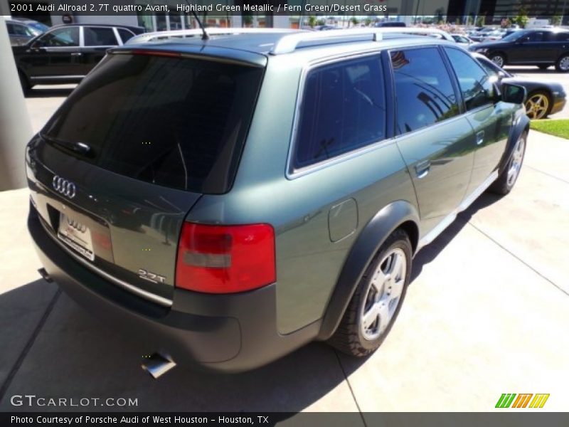 Highland Green Metallic / Fern Green/Desert Grass 2001 Audi Allroad 2.7T quattro Avant