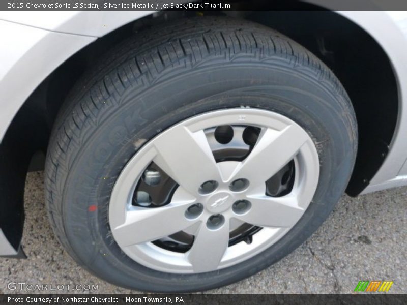 Silver Ice Metallic / Jet Black/Dark Titanium 2015 Chevrolet Sonic LS Sedan