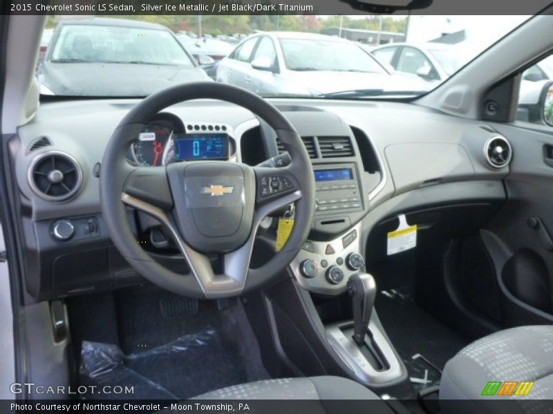 Silver Ice Metallic / Jet Black/Dark Titanium 2015 Chevrolet Sonic LS Sedan