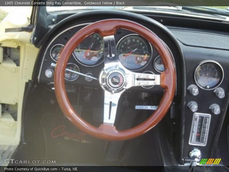 Goldwood Yellow / Black 1965 Chevrolet Corvette Sting Ray Convertible