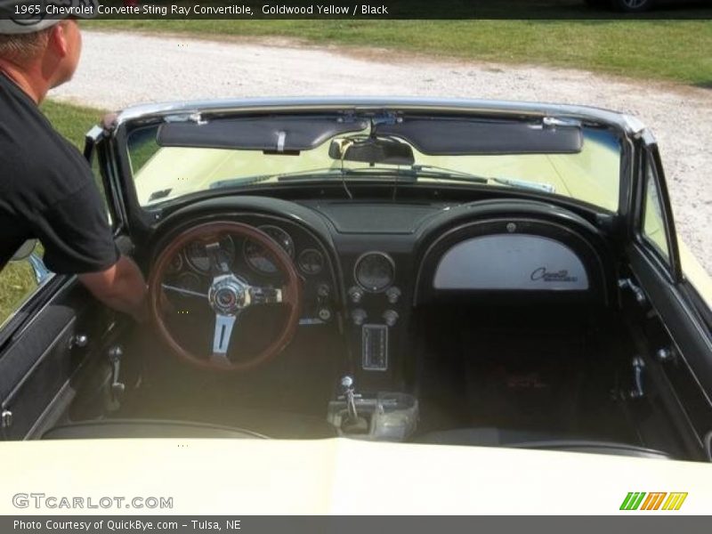 Goldwood Yellow / Black 1965 Chevrolet Corvette Sting Ray Convertible