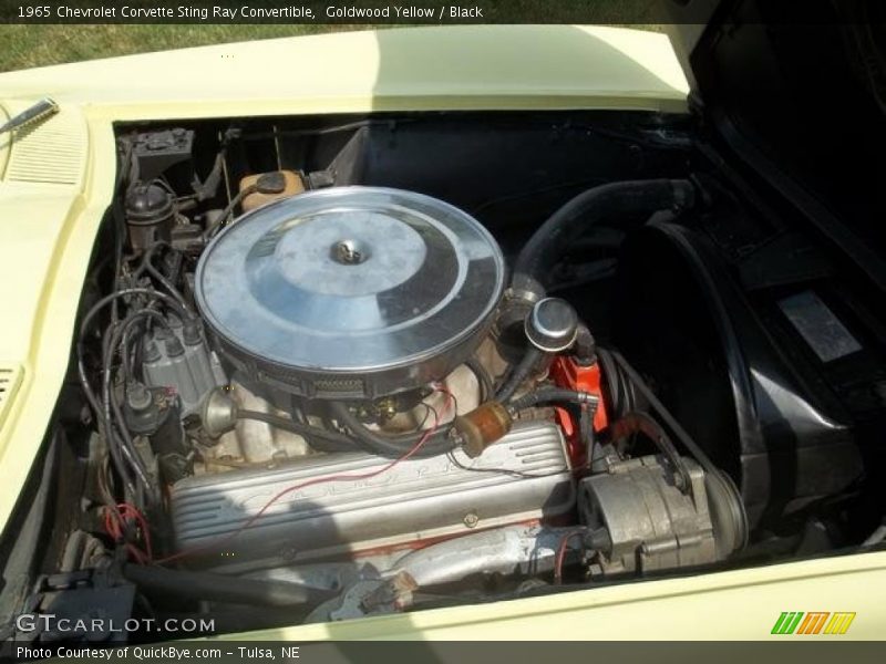  1965 Corvette Sting Ray Convertible Engine - 327 cid 350 hp V8