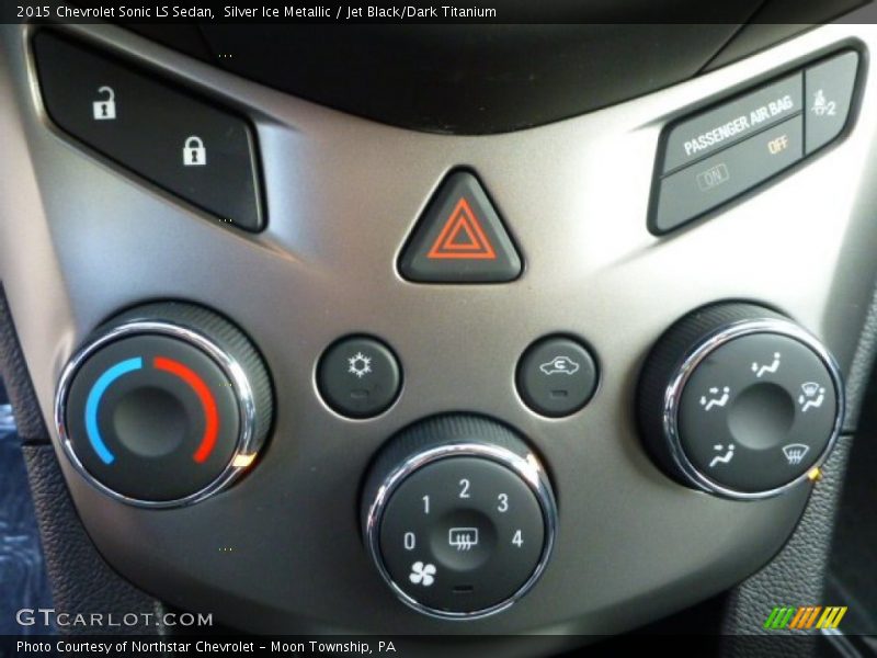Silver Ice Metallic / Jet Black/Dark Titanium 2015 Chevrolet Sonic LS Sedan