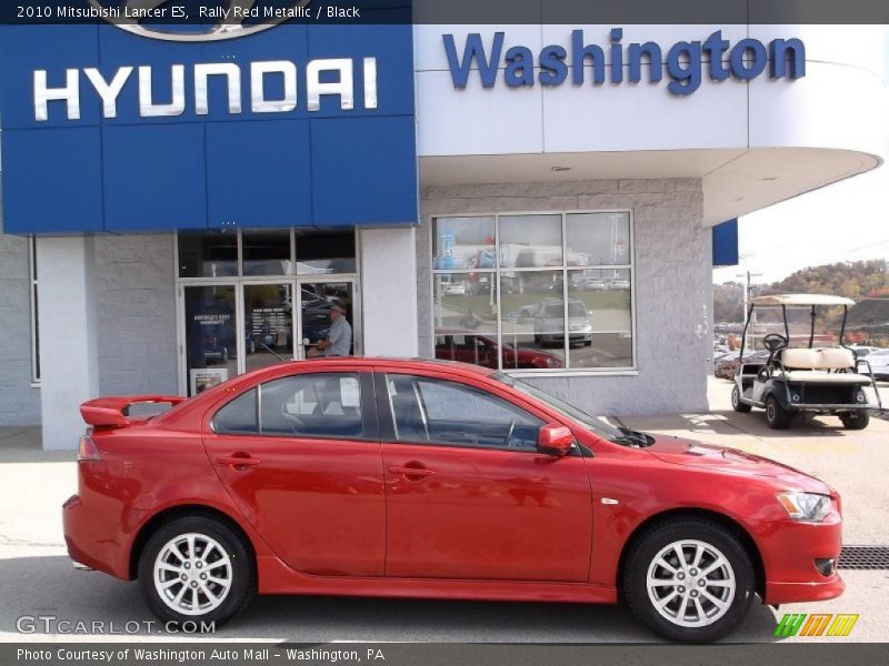 Rally Red Metallic / Black 2010 Mitsubishi Lancer ES
