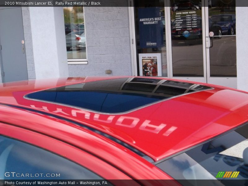 Rally Red Metallic / Black 2010 Mitsubishi Lancer ES