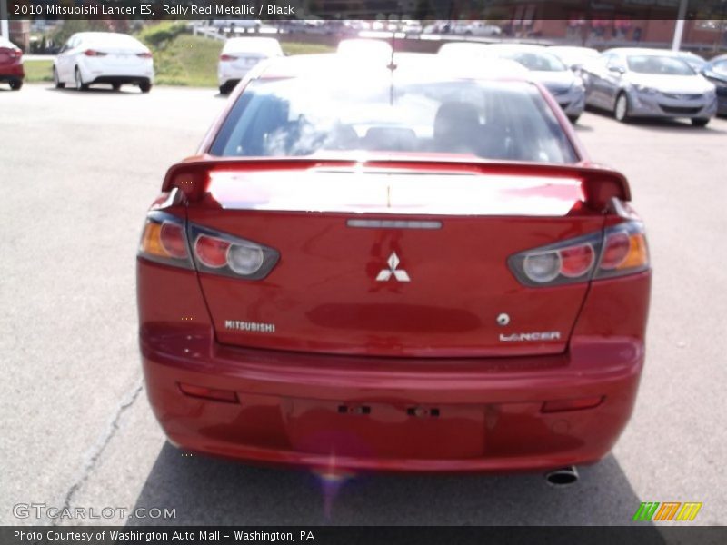 Rally Red Metallic / Black 2010 Mitsubishi Lancer ES