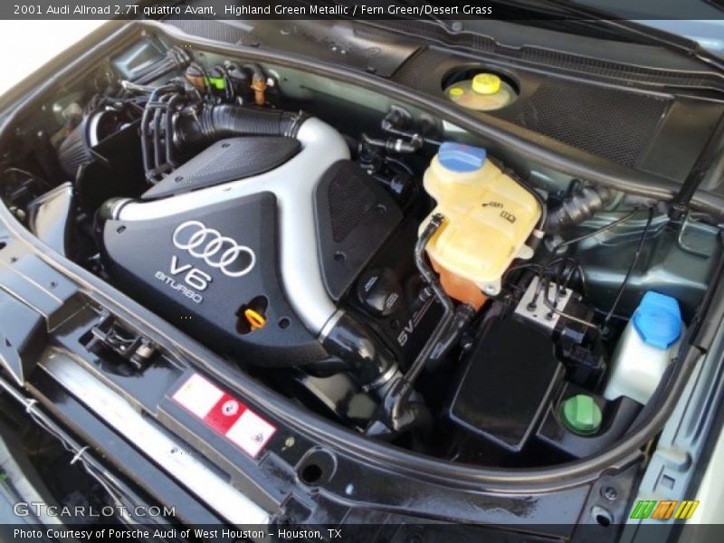  2001 Allroad 2.7T quattro Avant Engine - 2.7 Liter Twin-Turbocharged DOHC 30-Valve V6