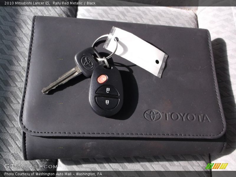 Rally Red Metallic / Black 2010 Mitsubishi Lancer ES