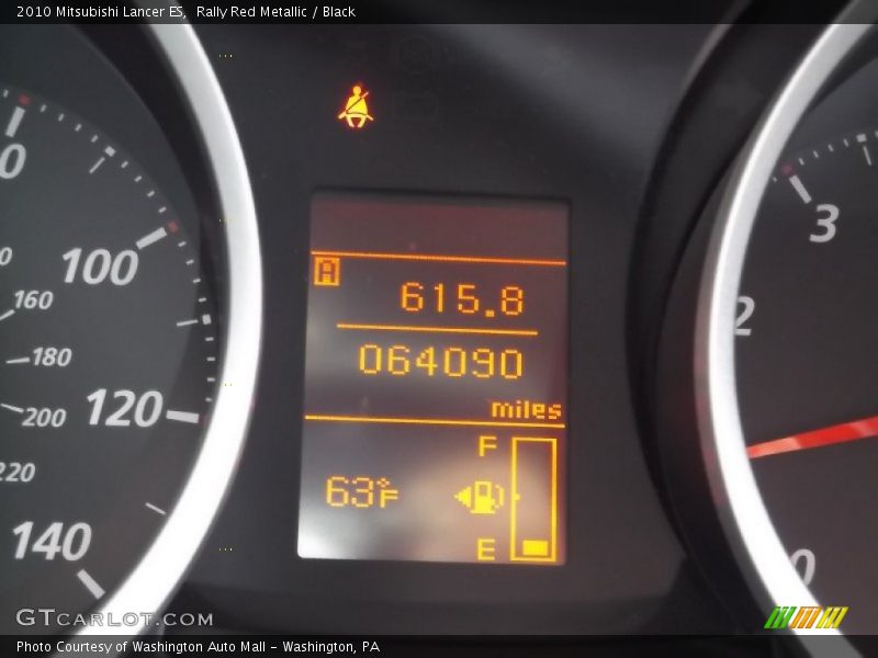 Rally Red Metallic / Black 2010 Mitsubishi Lancer ES
