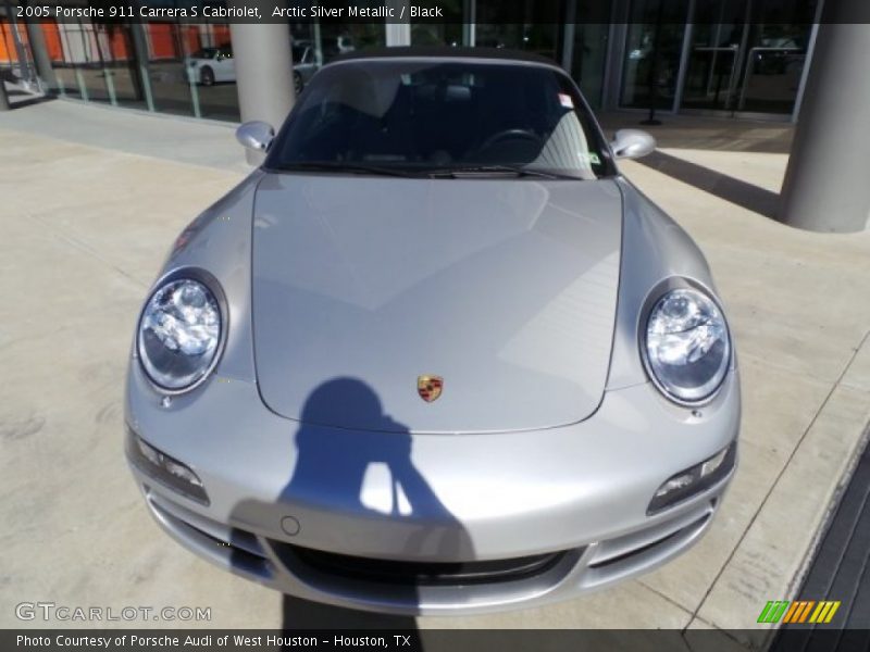 Arctic Silver Metallic / Black 2005 Porsche 911 Carrera S Cabriolet