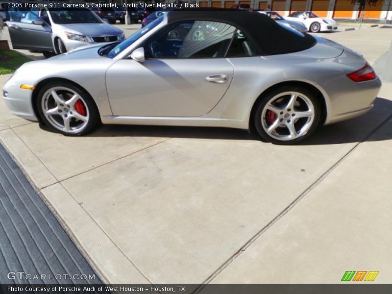 Arctic Silver Metallic / Black 2005 Porsche 911 Carrera S Cabriolet