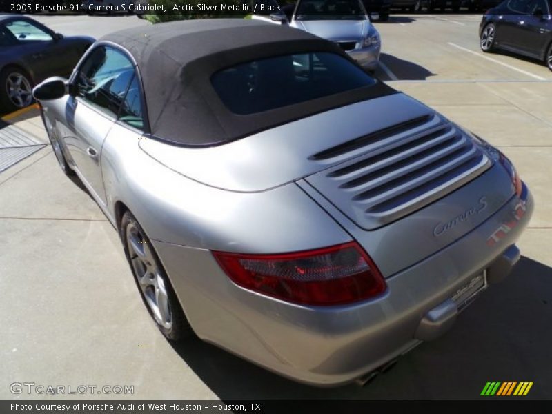 Arctic Silver Metallic / Black 2005 Porsche 911 Carrera S Cabriolet