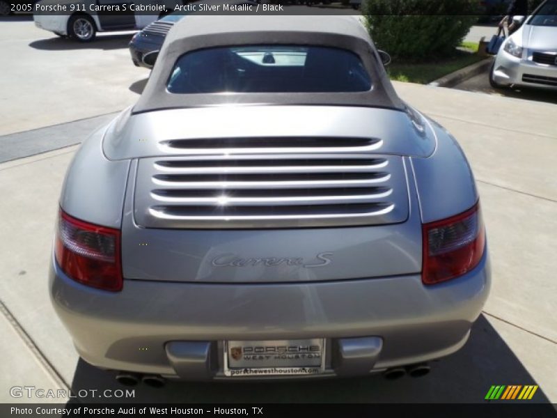 Arctic Silver Metallic / Black 2005 Porsche 911 Carrera S Cabriolet