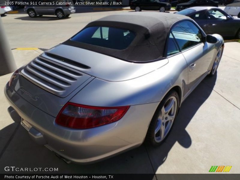 Arctic Silver Metallic / Black 2005 Porsche 911 Carrera S Cabriolet