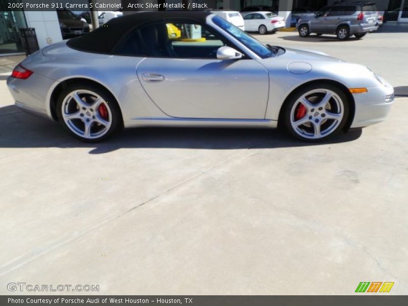 Arctic Silver Metallic / Black 2005 Porsche 911 Carrera S Cabriolet