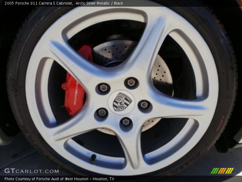 Arctic Silver Metallic / Black 2005 Porsche 911 Carrera S Cabriolet