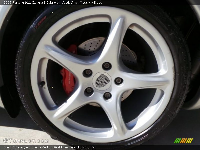 Arctic Silver Metallic / Black 2005 Porsche 911 Carrera S Cabriolet