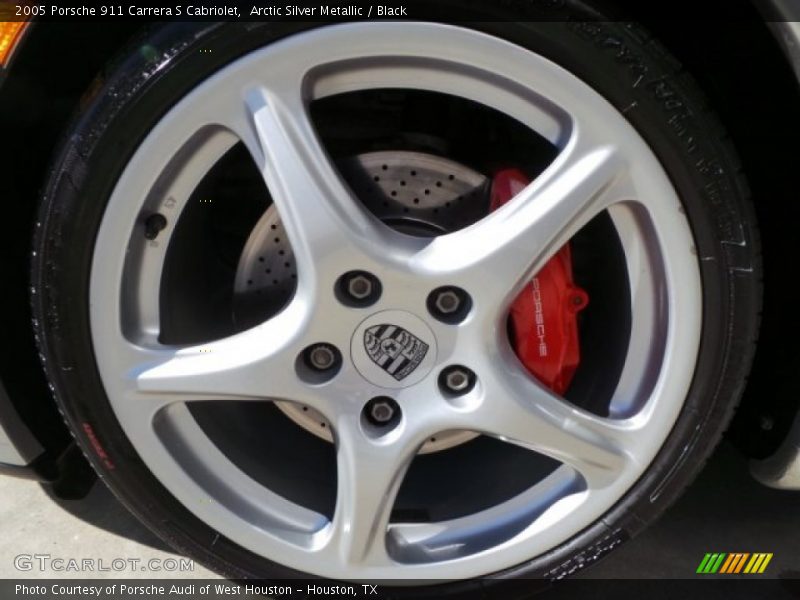 Arctic Silver Metallic / Black 2005 Porsche 911 Carrera S Cabriolet