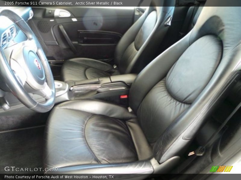 Arctic Silver Metallic / Black 2005 Porsche 911 Carrera S Cabriolet