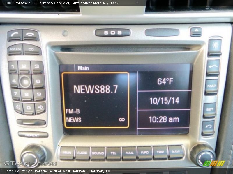 Arctic Silver Metallic / Black 2005 Porsche 911 Carrera S Cabriolet