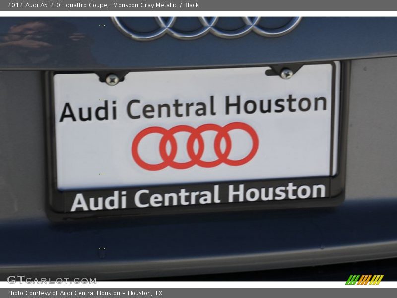 Monsoon Gray Metallic / Black 2012 Audi A5 2.0T quattro Coupe