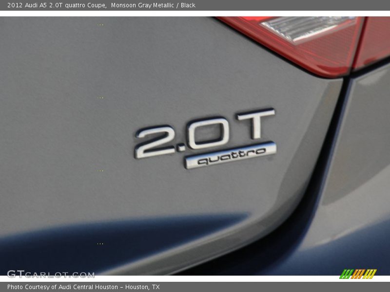 Monsoon Gray Metallic / Black 2012 Audi A5 2.0T quattro Coupe
