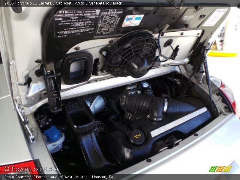 Arctic Silver Metallic / Black 2005 Porsche 911 Carrera S Cabriolet