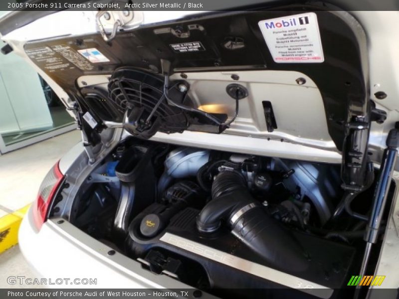 Arctic Silver Metallic / Black 2005 Porsche 911 Carrera S Cabriolet