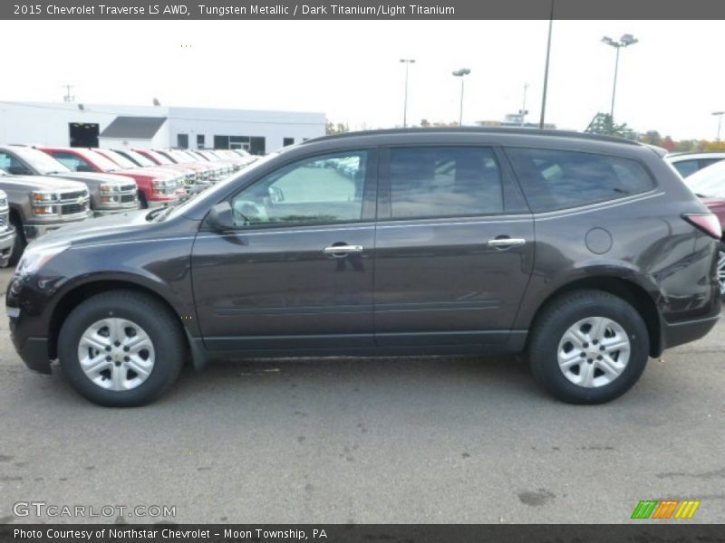 Tungsten Metallic / Dark Titanium/Light Titanium 2015 Chevrolet Traverse LS AWD