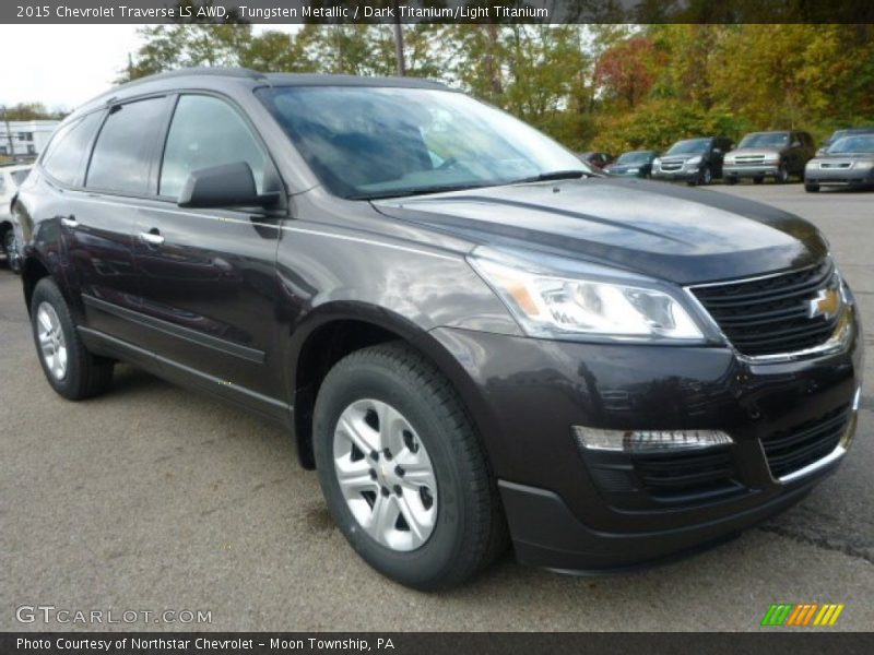 Tungsten Metallic / Dark Titanium/Light Titanium 2015 Chevrolet Traverse LS AWD