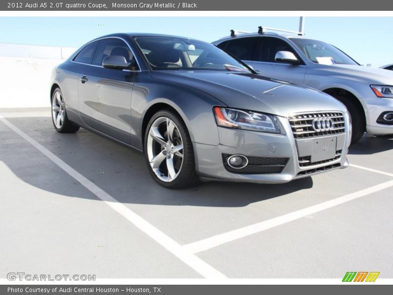 Monsoon Gray Metallic / Black 2012 Audi A5 2.0T quattro Coupe