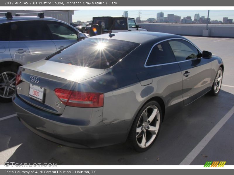 Monsoon Gray Metallic / Black 2012 Audi A5 2.0T quattro Coupe