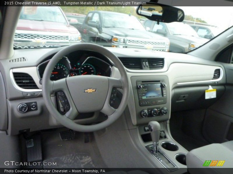 Tungsten Metallic / Dark Titanium/Light Titanium 2015 Chevrolet Traverse LS AWD