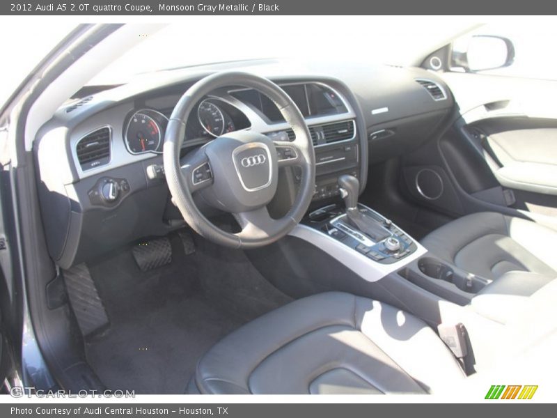 Monsoon Gray Metallic / Black 2012 Audi A5 2.0T quattro Coupe