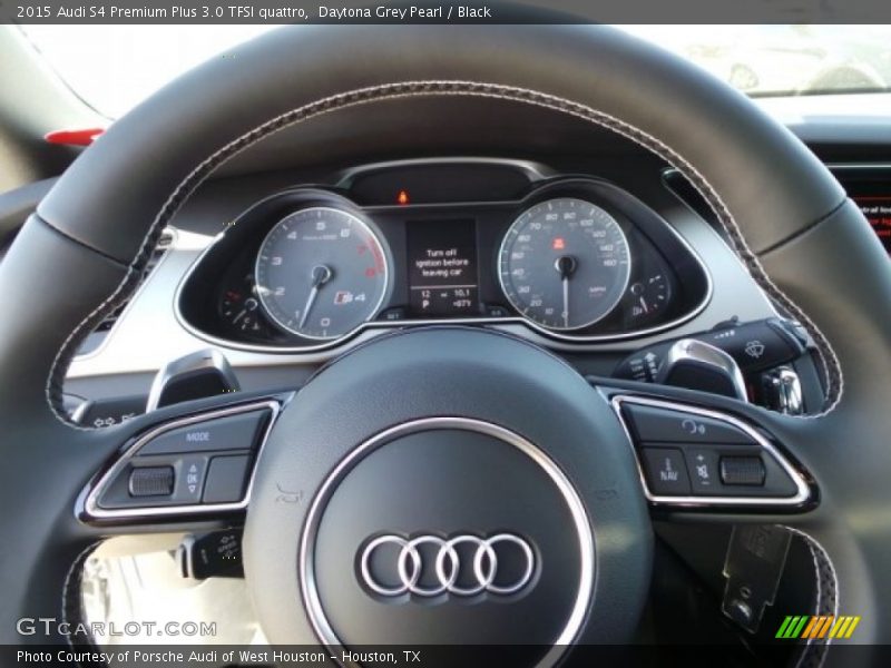 Daytona Grey Pearl / Black 2015 Audi S4 Premium Plus 3.0 TFSI quattro