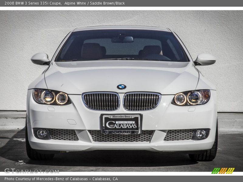 Alpine White / Saddle Brown/Black 2008 BMW 3 Series 335i Coupe