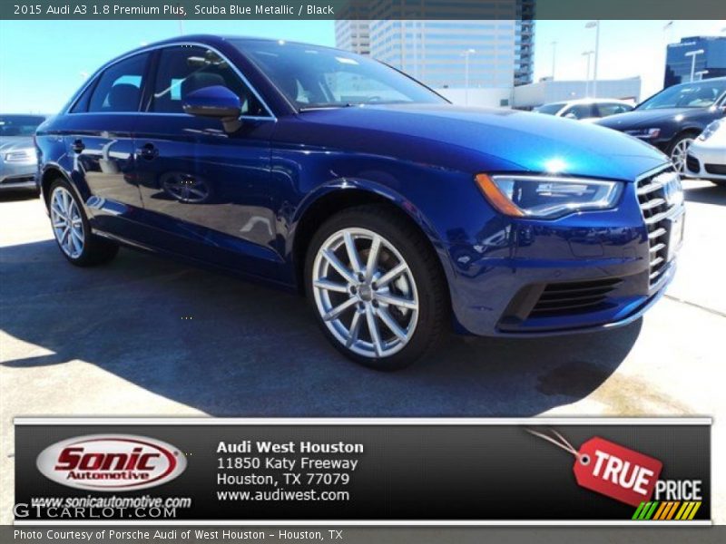 Scuba Blue Metallic / Black 2015 Audi A3 1.8 Premium Plus
