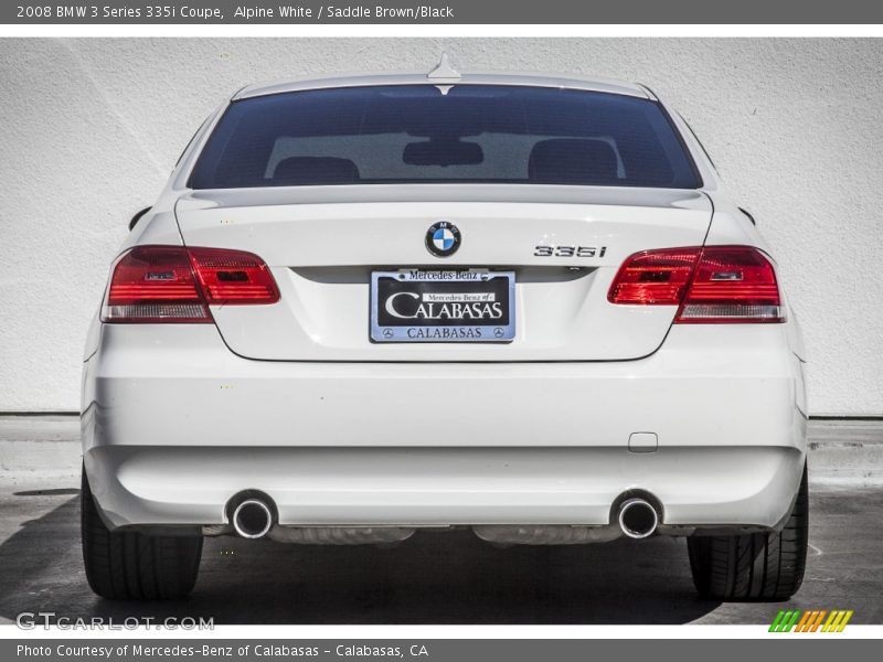 Alpine White / Saddle Brown/Black 2008 BMW 3 Series 335i Coupe
